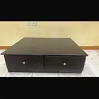 طاوله ارضيه شغل منجره الخشب قوي لون بني محروق المقاس موضح ب