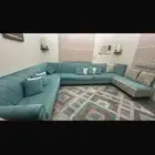 كنب زاويه فاخر حرف L نظيف للبيع