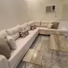 كنب حرف L استخدام نظيف جدا