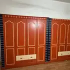 دولاب ملابس وسرير وكومدينتين بيع مستعجل