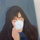 لوحه اكريليك متوسطه الحجم