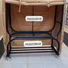 حامل حطب كفرات اصليه مزوده بفرامل طربالPVC