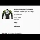 سترة حماية دباب Alpinestars (Black White)