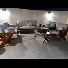 كراسي اربع أشخاص كراسي شخصين طاوله كبيره