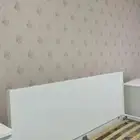 سرير ابيض للبيع بسعر مناسب تصفيه البيع بسرعه