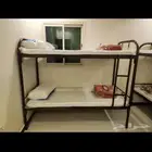 سرير حديد دورين مع مراتب ومفارش جديد