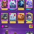 حساب كلاش رويال فيه 15000 كأس ومطلق فيه 9 ايفو