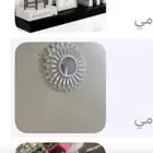 ارفف جميله بالوان متعددة ومرايات صغيره الطقم 3 حبات