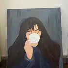 رسم يدوي الوان اكريليك