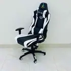 كرسي الألعاب  كرسي الكمبيوتر مع مسند للقدمين ودعم قطني