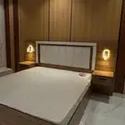 غرفه نوم جديد بتسريحه ومدخل وسرير نفرين وكمدينات ودولاب