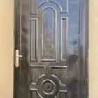 ابواب واحد حديد و 2 خشب حدد الخشب واحد بدون فريم