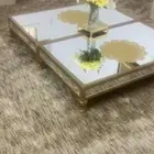 طاولتين زجاج جديده سبب البيع النقل من البيت