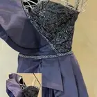 فستان مستخدم نظيف ب ذيل جانبي