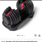 دنبل Bowflex 5521 selecttech dumbbell (single ) 2-24 kilo