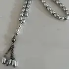 سبحه مطليه بلون فضي جميله وثقيله