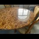 طاوله رخام ثلاث كراسي بس