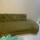 كنب جديد اخضر لون زيتي