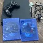 سوني 4مستعمل نضيف مع شريطين و يد اسوني نضيف