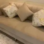كنب شبه جديد مع طاولات خدمه وطاوله تلفزيون