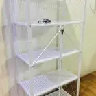 رف تخزين قوي من 5 طوابق قابل للطي