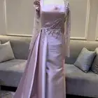 فستان مناسابات قماش تفته