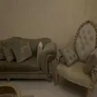 غرفه كامله كنب طاولات وستارة