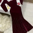 موديل فستان مخمل للبيع2025