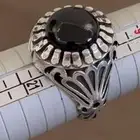 خاتم عقيق يماني جزع بصياغة حمزه فضه 925