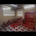 طقم مجلس مع وجار وارفف