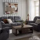 طقم كنب استرخاء من 5 ل 6 مقاعد جديد هوم سنتر