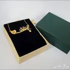 سلسل بلاسم قلاده بلاسم مطلي بذهب