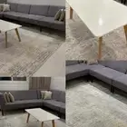 للبيع كنب مع سجاد وطاولة