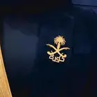 بروش بشكل سيفين النخلة بالاسم