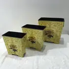 حوض زرع معدن إناء زهور ورد فازا حامل قفص طيور