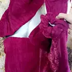 طقم روب الاستحمام متوفر اللون احمر والفوشي والعودي