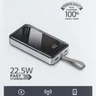 باور بانك BASTEC 30 000mAh شحن سريع 22.5W شاشة رقمية