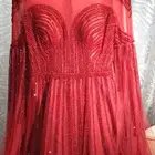 فستان سهرة احمر