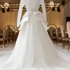 فستان زواج أبيض تصميم المصممة شوق البدري