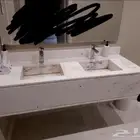مغسله مستخدمه نظيفه رخام طبيعي