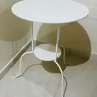 طاولة جانبية بيضاء من ايكيا- A white side table from IKEA