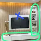 ديكور تلفزيون ابيض ب150 فقططط