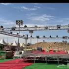تنظيم حفلات ومناسبات تراصات شاشات مسارح خشب استيج خشب شرار ا