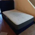 سرير للبيع طوله 2 سم مع مرتبه طبيه عريضه 120 سم