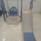 ثلاجة ومرجيحة مع زحليقة مع بعض