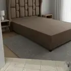 سرير بوكس  نفر و نص  خشبي.