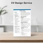 تصميم سيرة ذاتية ( Cv) احترافية مقبولة بنسبة 100