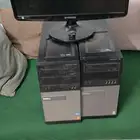 عدد 2 جهاز كمبيوتر مكتبي وعددواحد شاشه كمبيوتر