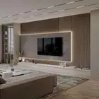 ديكور ديكورات الشاشه ديكور الفزيون دهانات ديكورات جبسيه