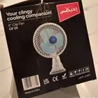 مروحة بمشبك كهرباء 220 سرعتين وكابل طاقة بطول 1.5